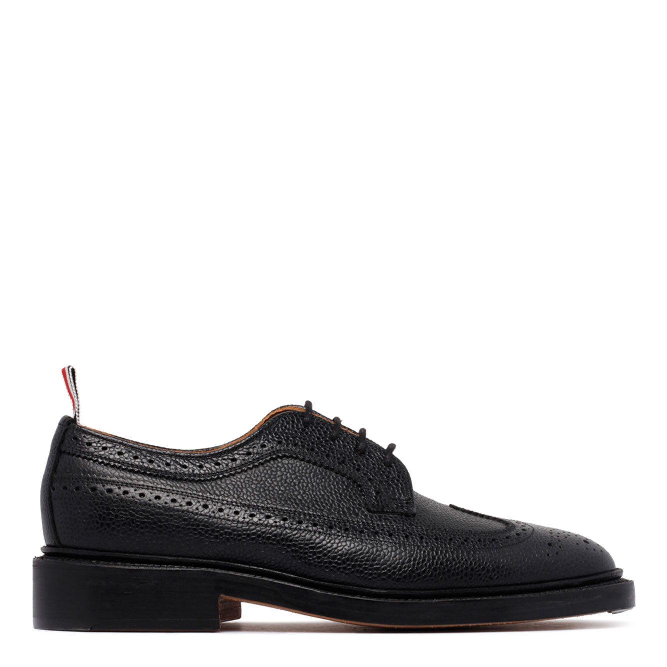 THOM BROWNE Leather Flat Shoes for Men