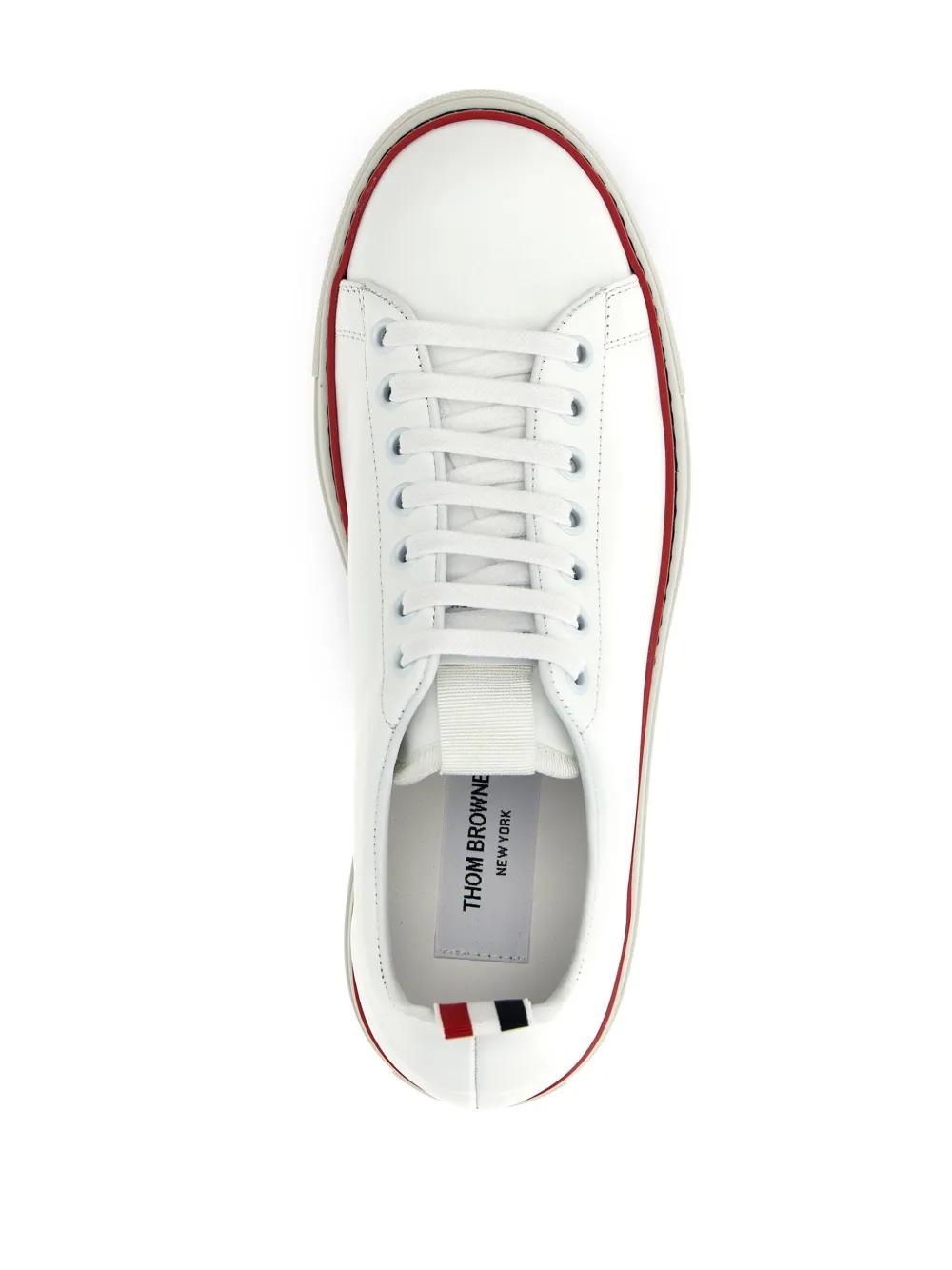 THOM BROWNE 100% Leather Sneaker for Men