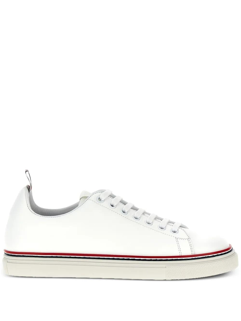 THOM BROWNE Double White Ray Sports Sneakers