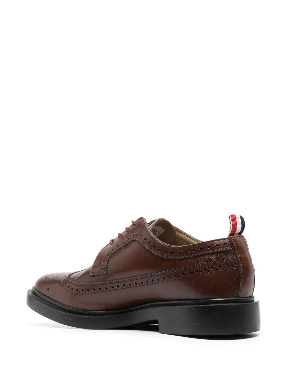 THOM BROWNE Men's Longwing Round-Toe Leather Brogues
