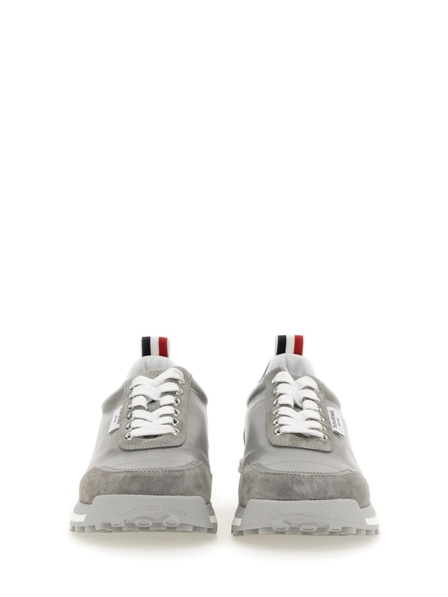THOM BROWNE Signature Sneaker with Logo - Rubber Sole 3 CM