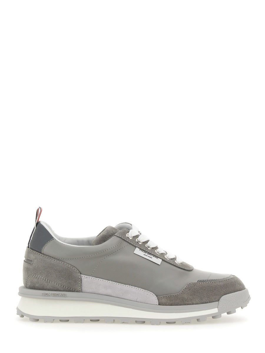 THOM BROWNE Signature Sneaker with Logo - Rubber Sole 3 CM