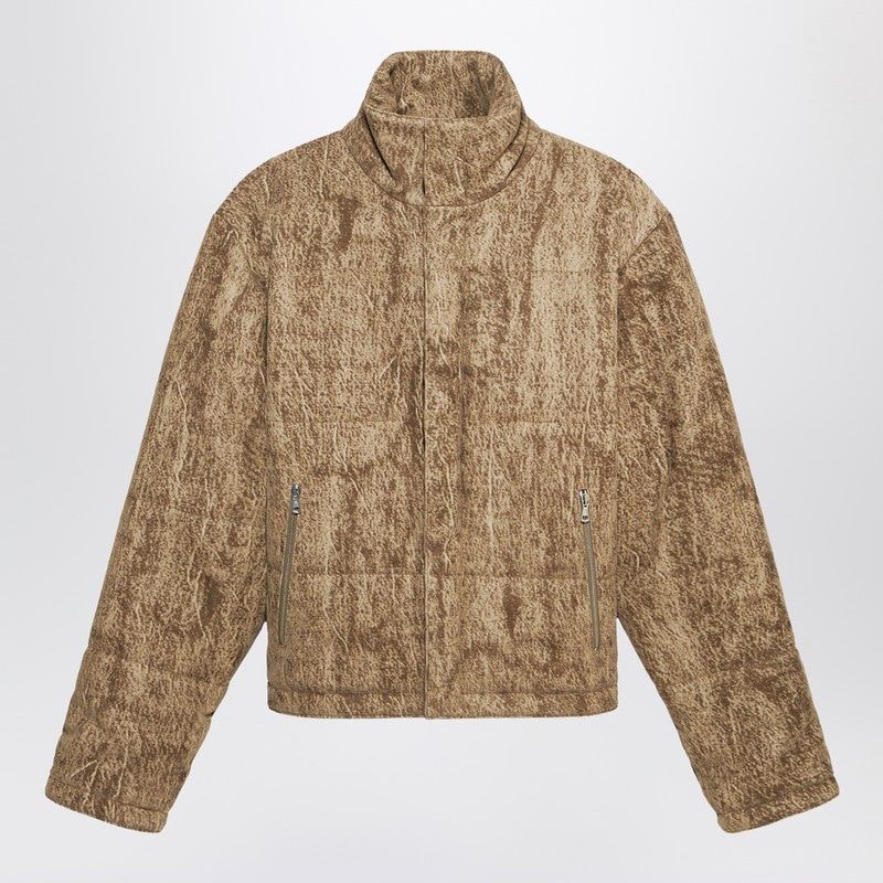 1989 STUDIO Camo Print Down Puffer Jacket for Men