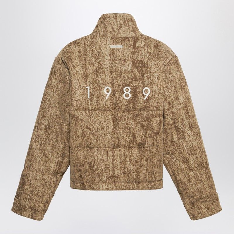1989 STUDIO Camo Print Down Puffer Jacket for Men