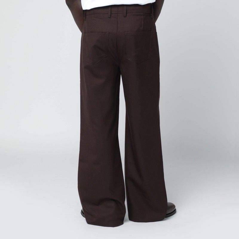 SÉFR High-Waisted Wide Leg Trousers with Belt Loops