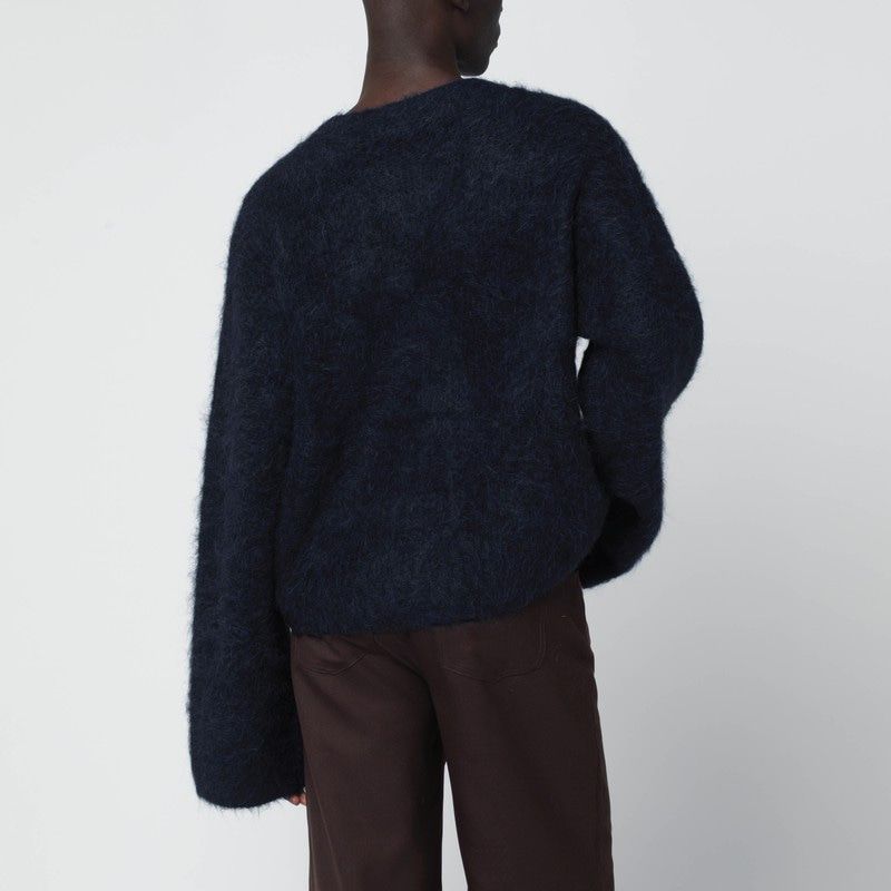 SÉFR Textured Alpaca Blend Cardigan for Men - Slightly Cropped