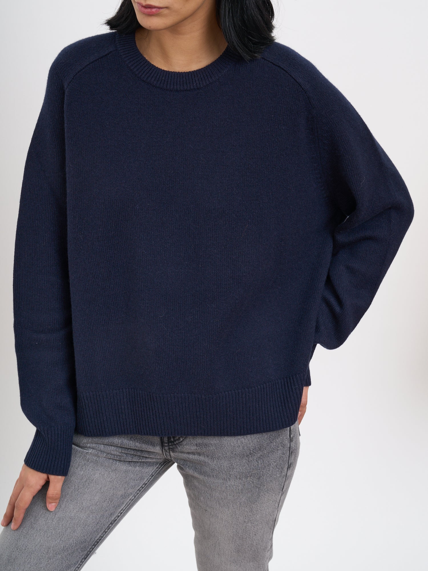 SOFT GOAT Relaxed Fit Cashmere Crew Neck Sweater - FW25