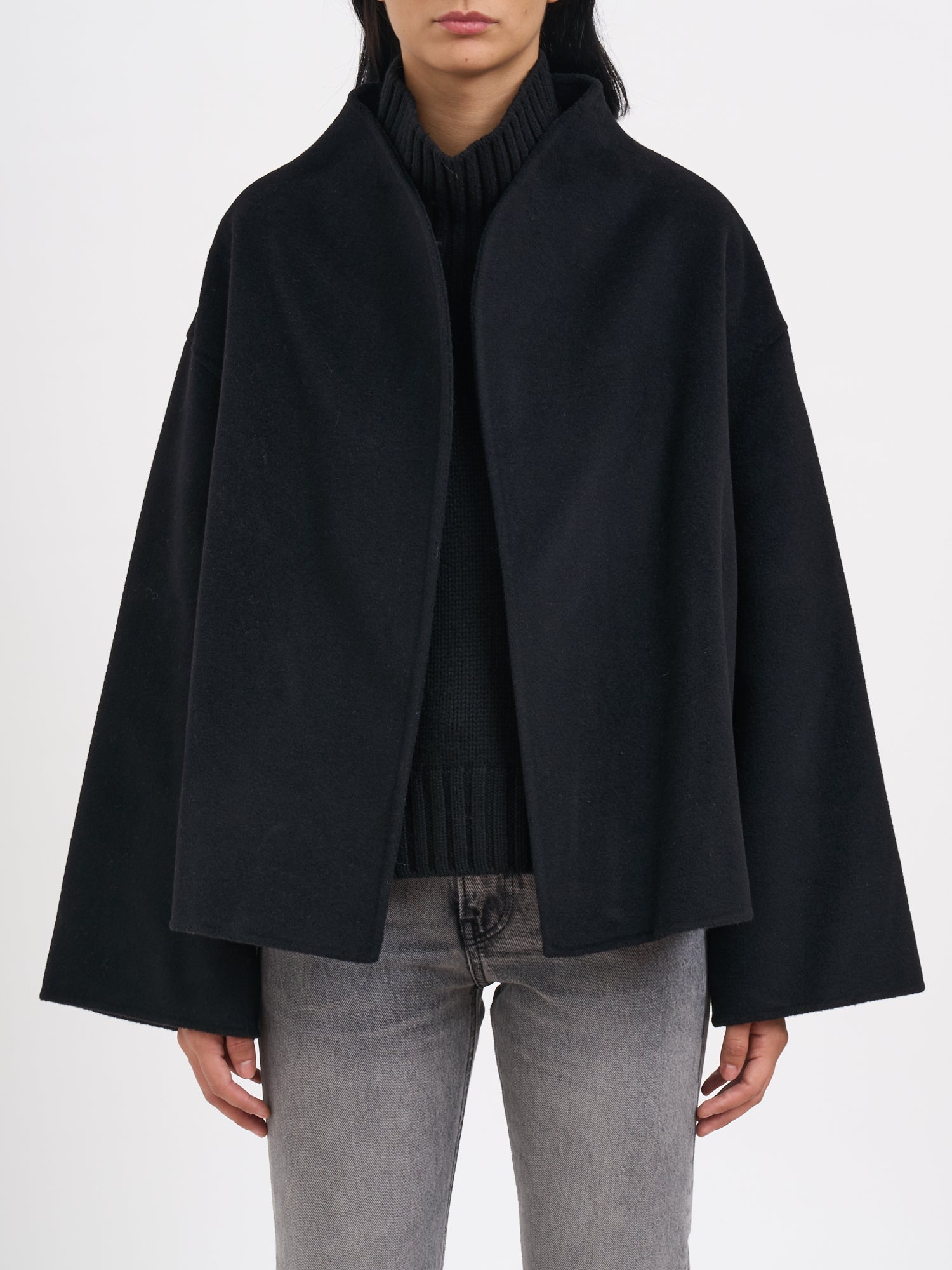SOFT GOAT Oversized Short Wool and Cashmere Jacket for Women - FW25