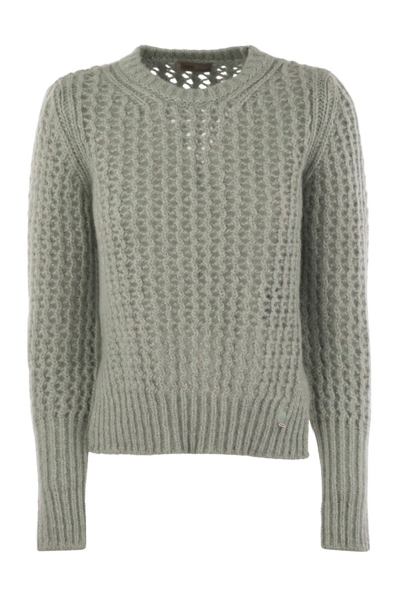 HERNO Elegant Knitwear in Alpaca and Wool Yarn - Regular Fit