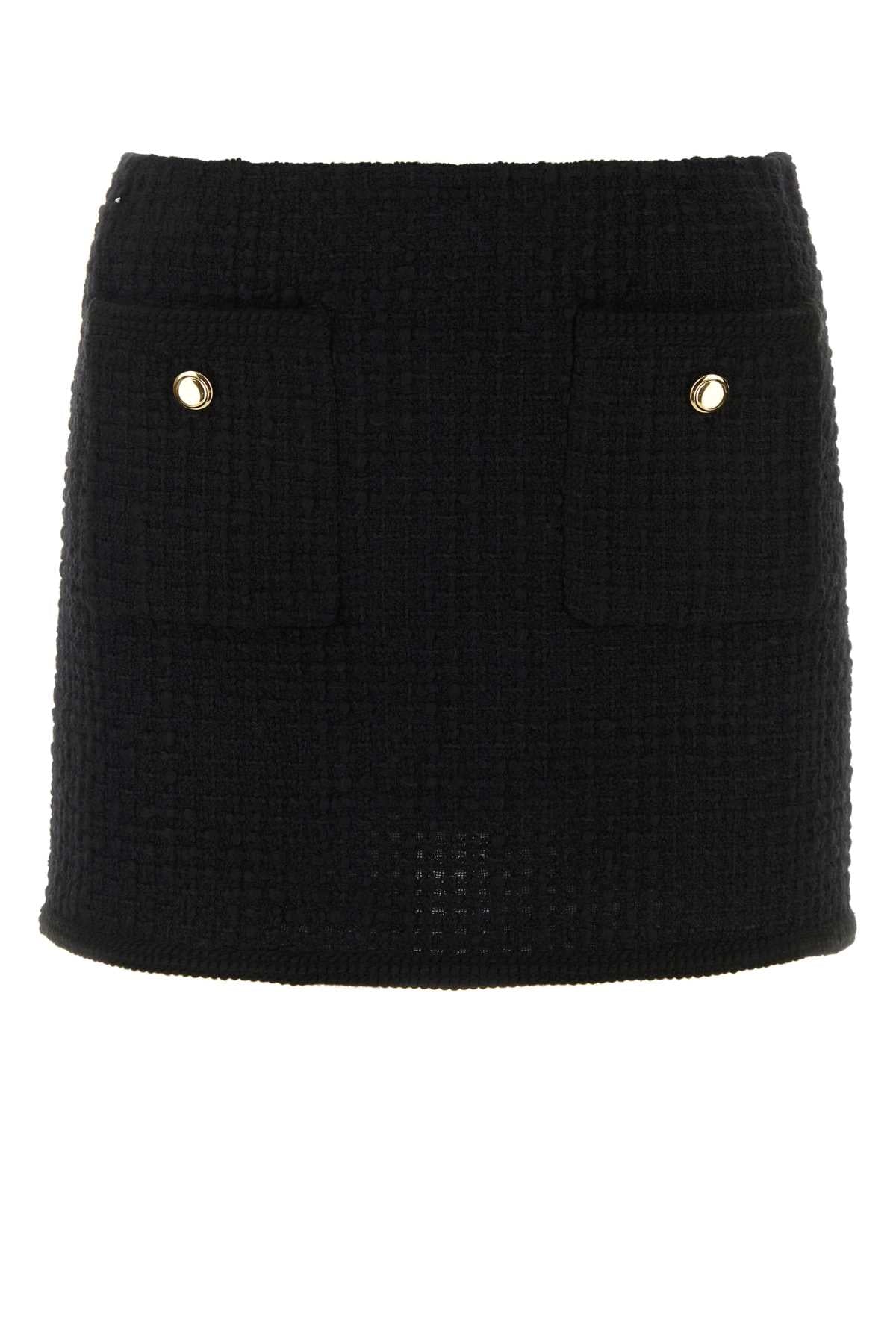 MIU MIU Chic Boucle Loop Mini Skirt for Women