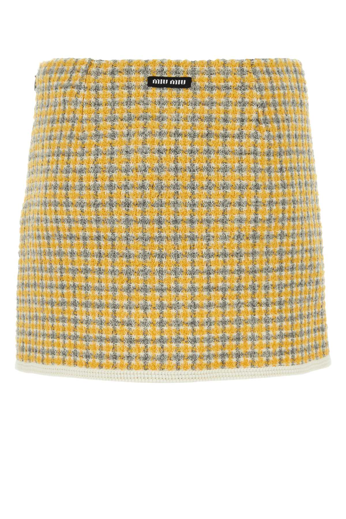 MIU MIU Chic Two-Tone Mini Skirt for Women