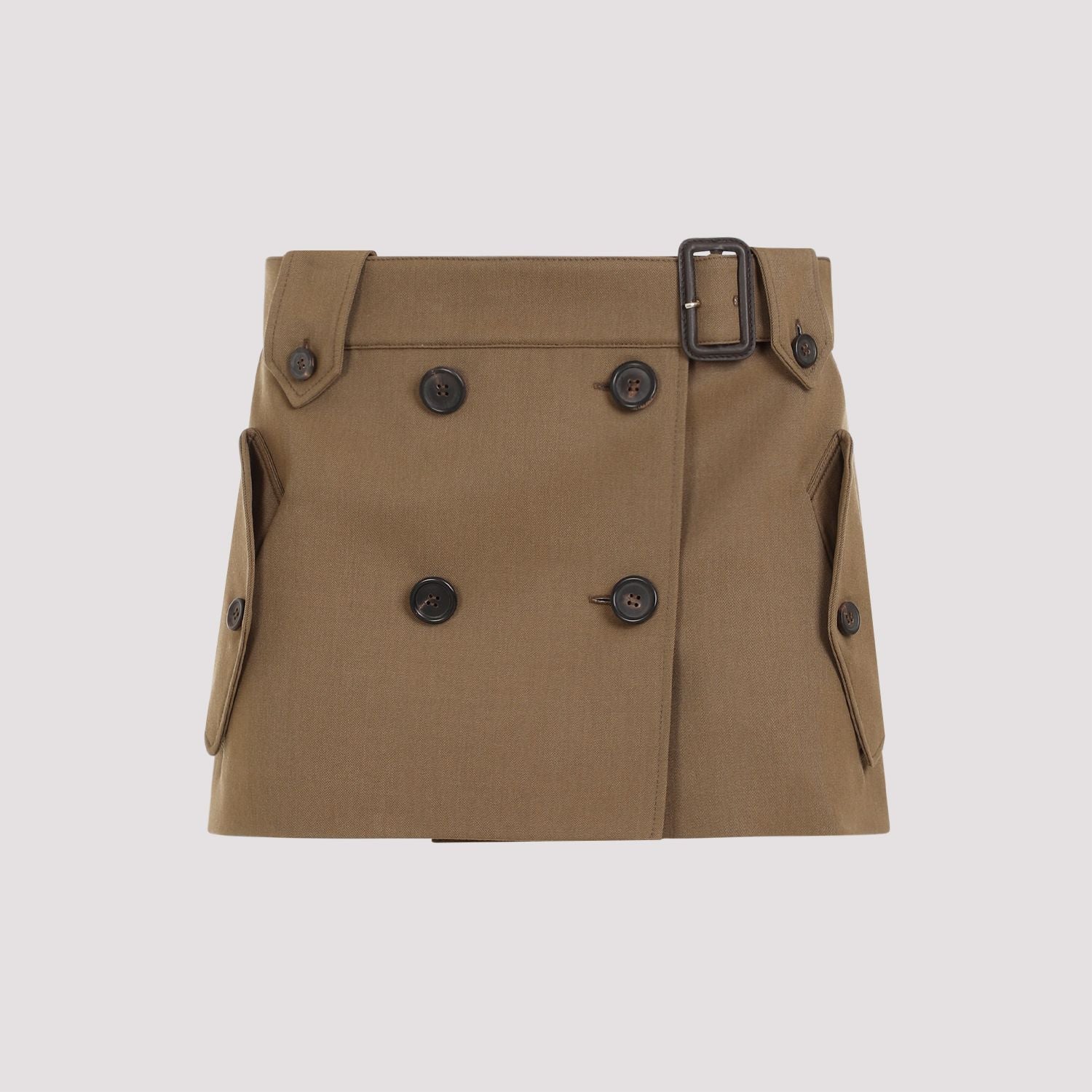 MIU MIU Chic Gabardine Mini Skirt for Women - SS25 Collection
