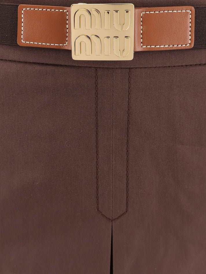 MIU MIU Chic Mini Skirt for Women - FW25 Collection