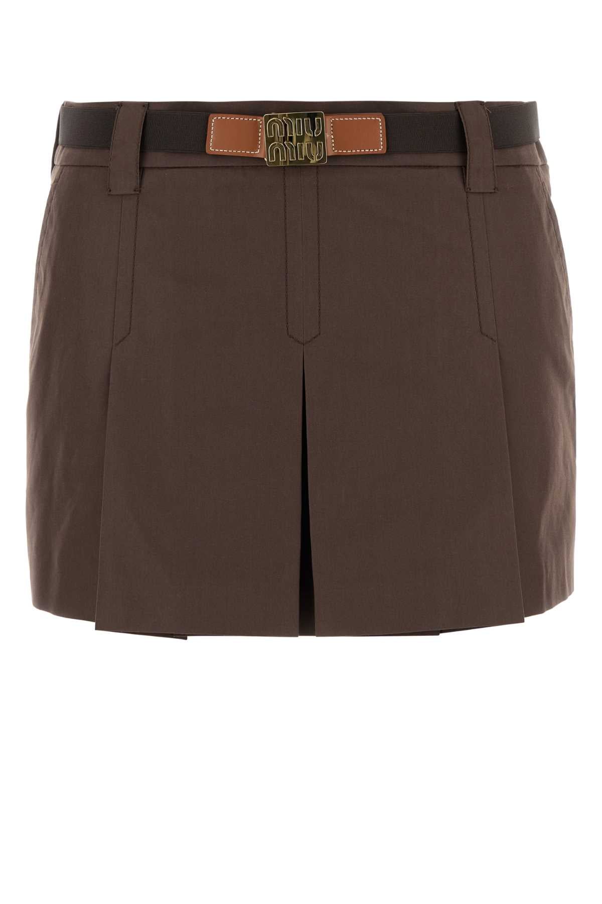 MIU MIU Chic Mini Skirt for Women - FW25 Collection
