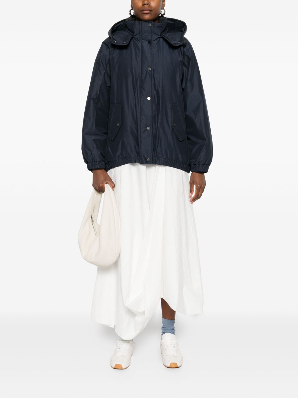 BRUNELLO CUCINELLI Hooded Down Jacket with Detachable Hood for Women - FW25