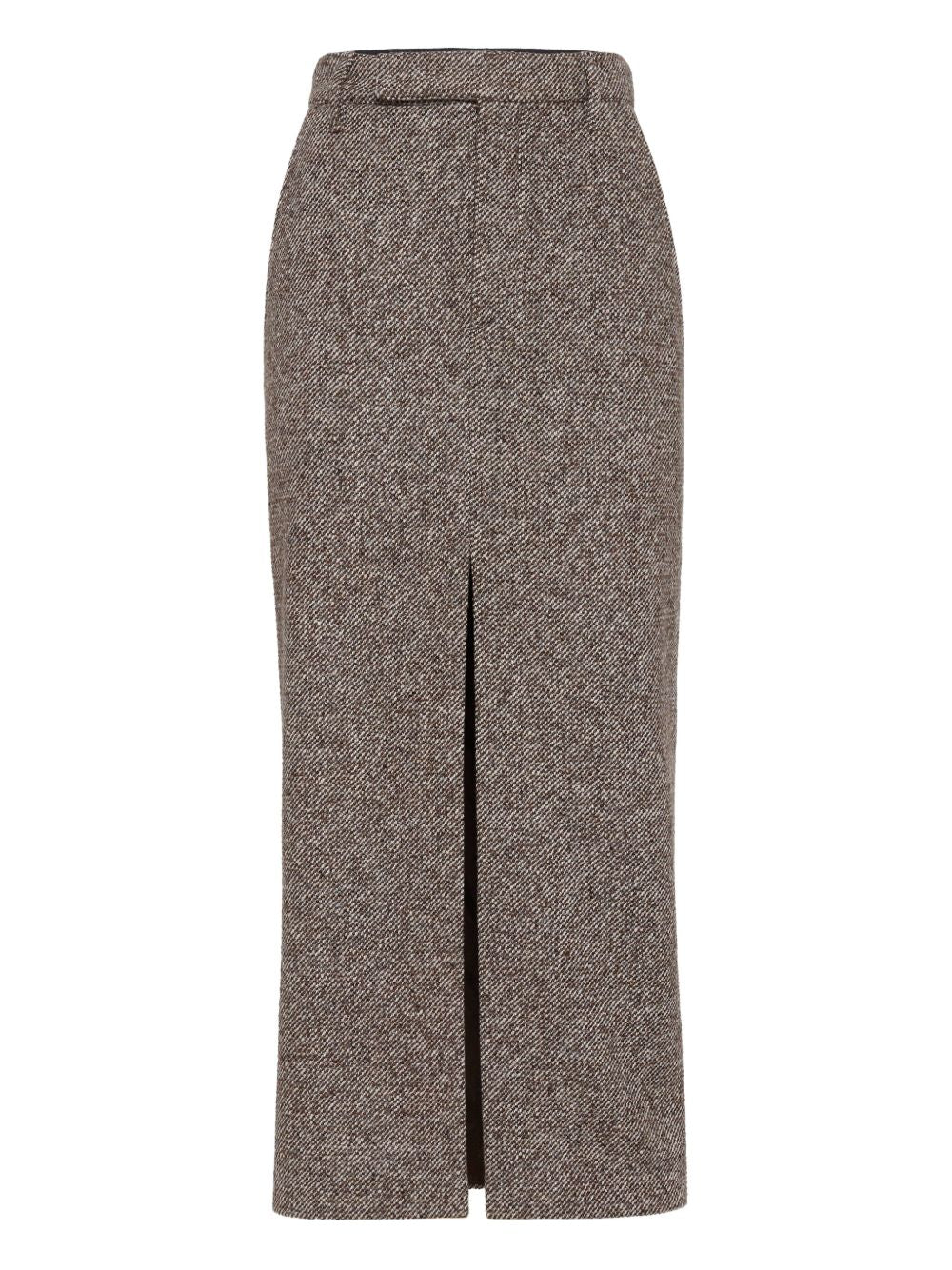 BRUNELLO CUCINELLI Front Slit Maxi Pencil Skirt