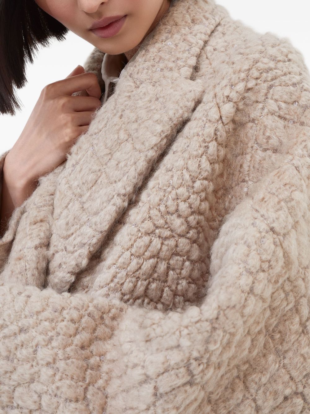 BRUNELLO CUCINELLI Double-Breasted Sequin Embellished Jacket for Women