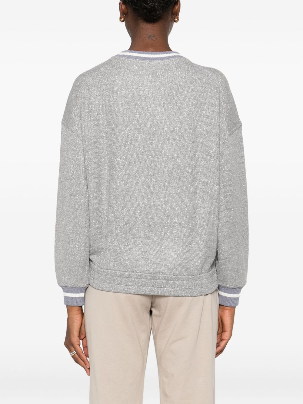 BRUNELLO CUCINELLI Logo Cotton Sweatshirt for Women - FW25 Collection