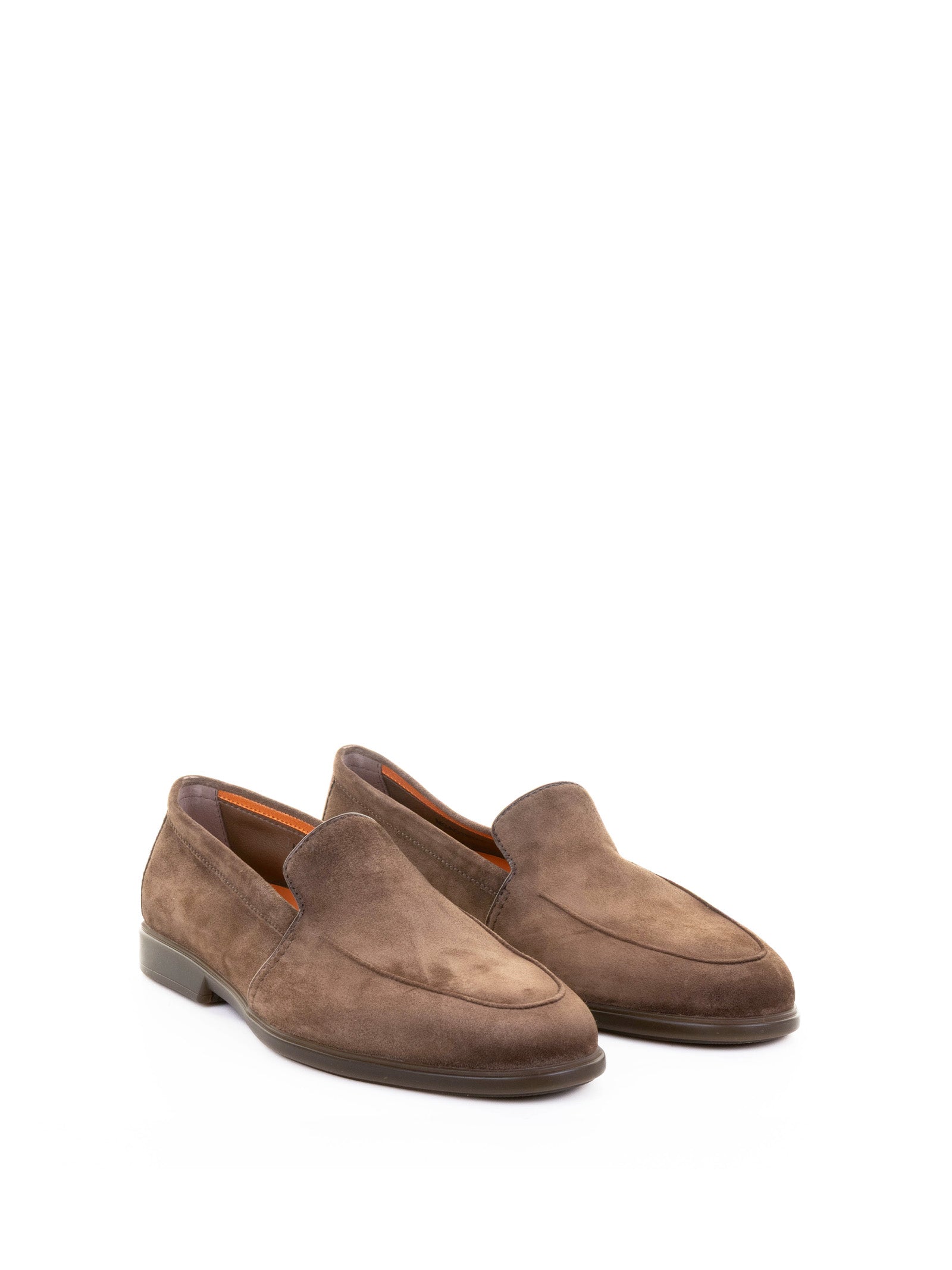 SANTONI Luxury Suede Moccasin for Men