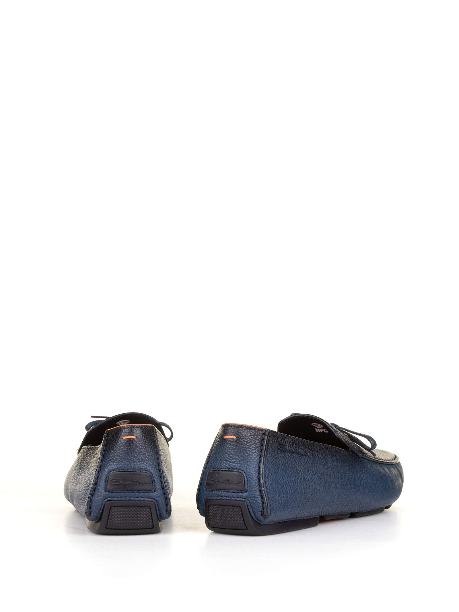 SANTONI Men's Luxurious Leather Moccasins