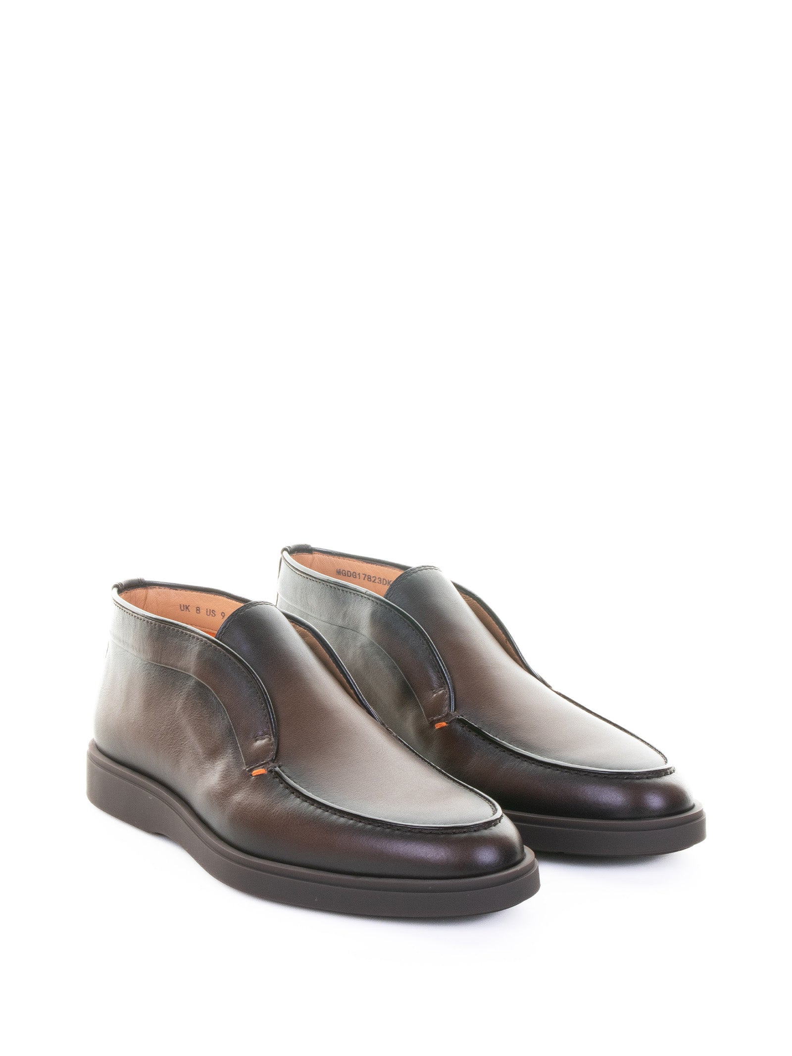 SANTONI Men's Leather Ankle Boots - FW25 Collection