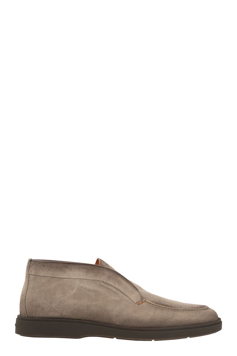 SANTONI Men's Suede Desert Boot