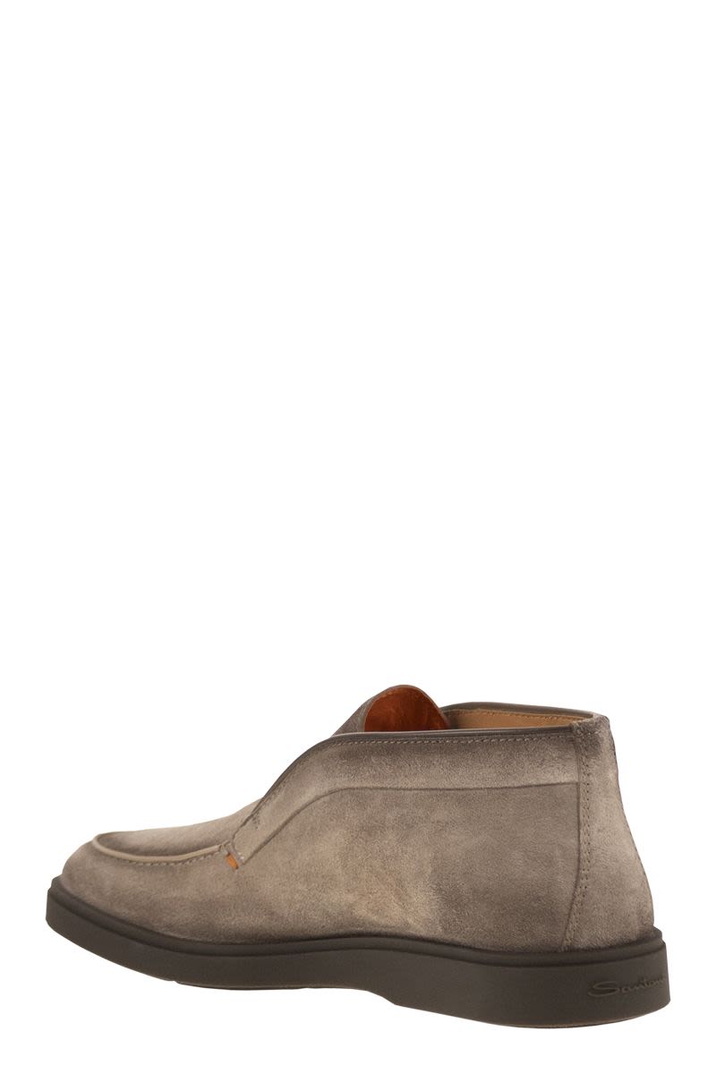 SANTONI Men's Suede Desert Boot
