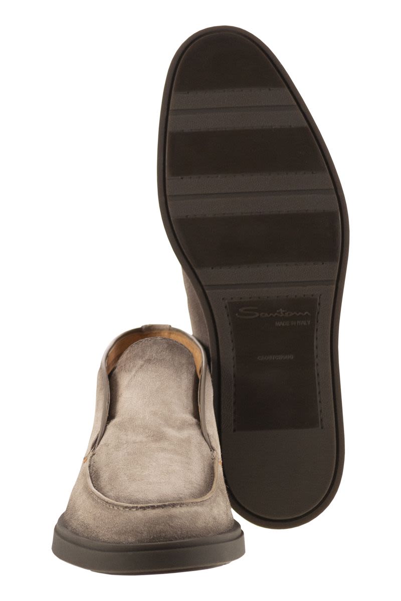 SANTONI Men's Suede Desert Boot