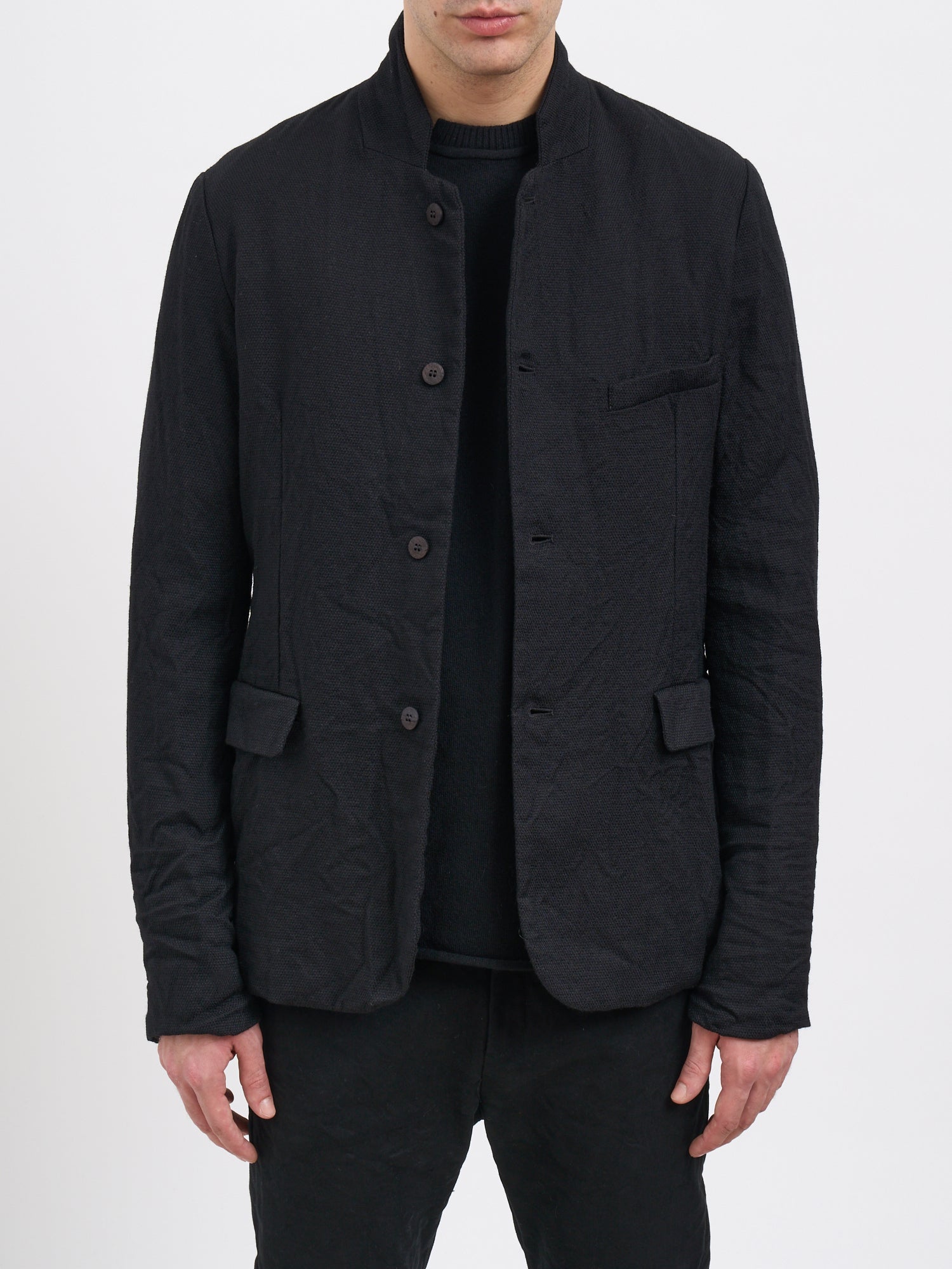 POEME BOHEMIEN Deconstructed Wool Jacket - Size 50