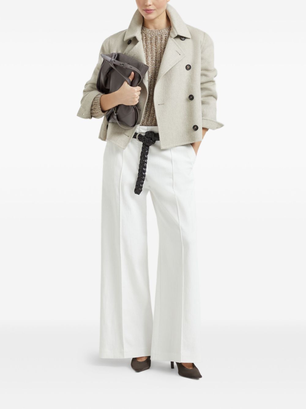 BRUNELLO CUCINELLI Wool Crewneck Jumper for Women - FW25