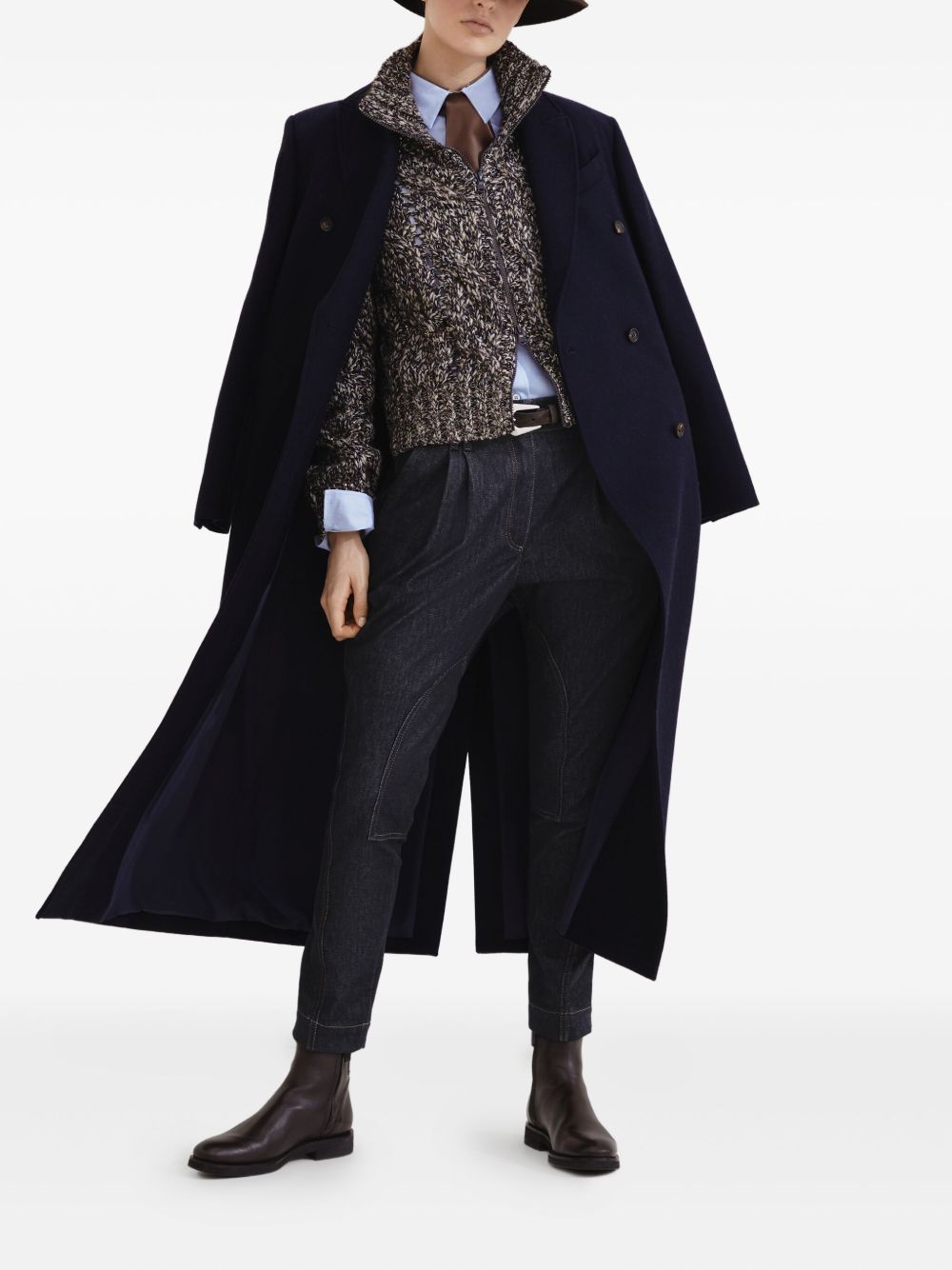 BRUNELLO CUCINELLI Women's Wool Zipped Cardigan