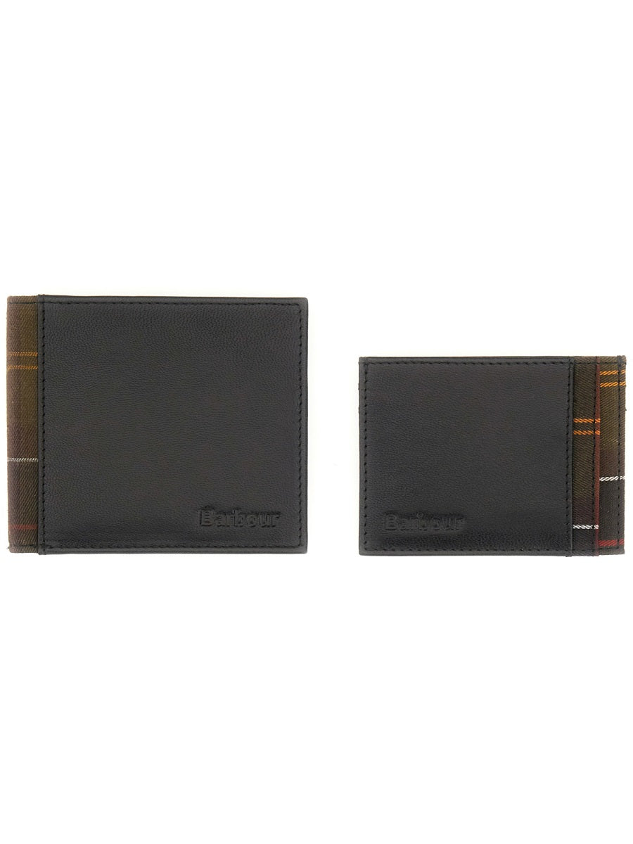BARBOUR Wallet and Card Holder Set for Men