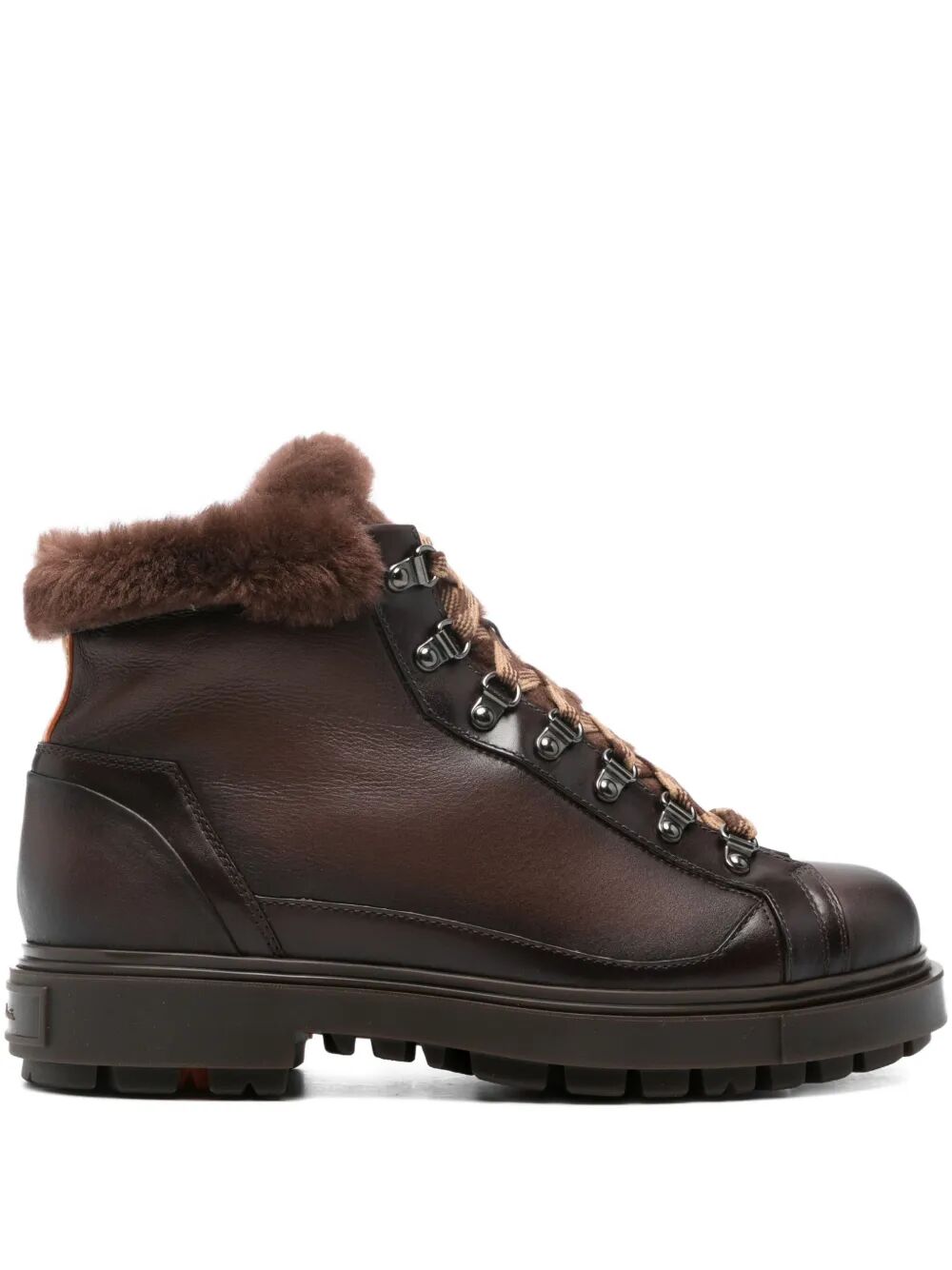 SANTONI Premium Calf Leather Men's Boots