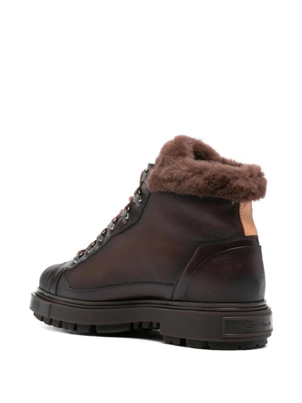 SANTONI Premium Calf Leather Men's Boots