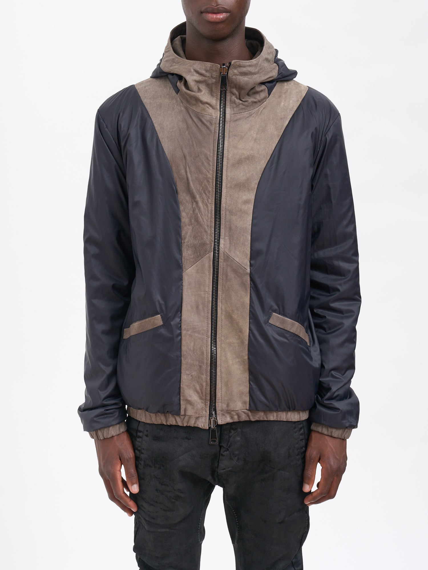 GIORGIO BRATO Lambskin Hooded Jacket - Size 50