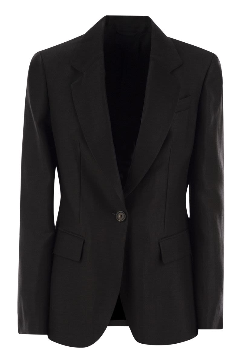 BRUNELLO CUCINELLI Fluid Jacket with Shiny Details for Women