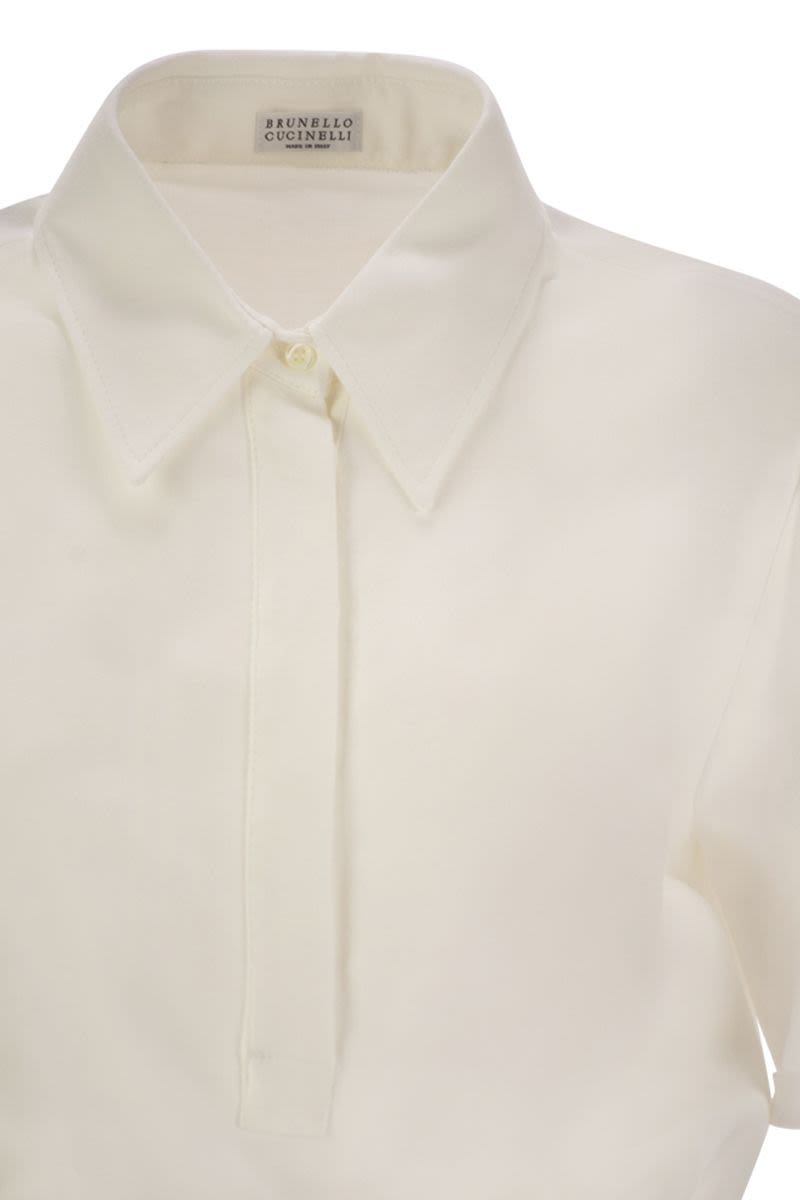 BRUNELLO CUCINELLI Fluid Viscose and Linen Twill Dress with Necklace