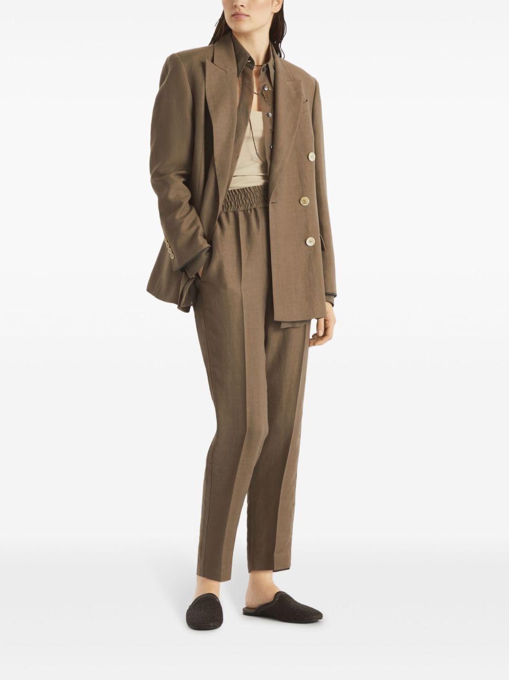 BRUNELLO CUCINELLI Baggy Pull-Up Pants - Size 40