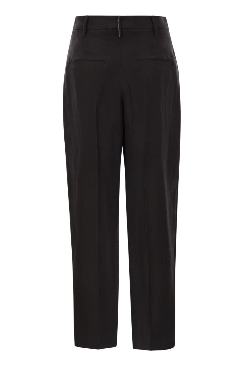 BRUNELLO CUCINELLI Relaxed Silhouette Slouchy Trousers for Women - SS25