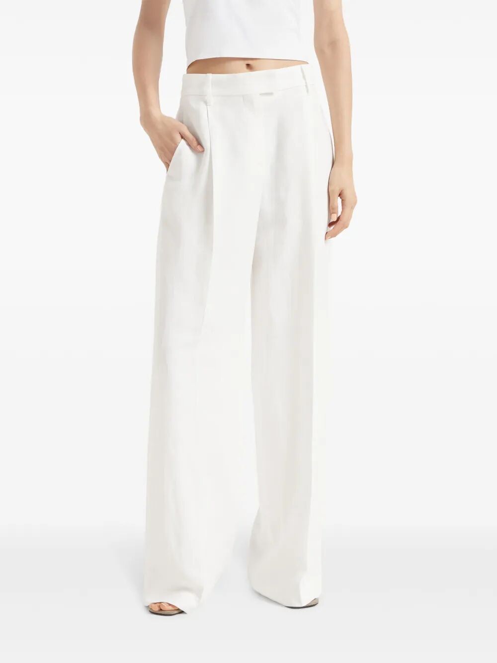 BRUNELLO CUCINELLI Wide Leg Trousers for Women - SS25 Collection