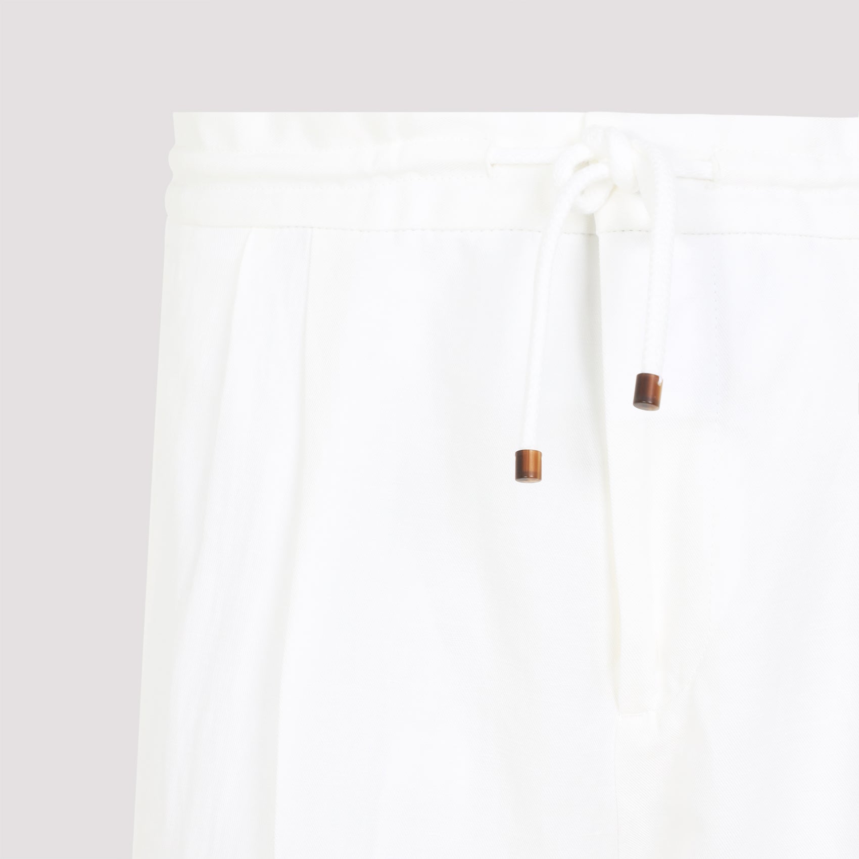 BRUNELLO CUCINELLI Casual Leisure Fit Trousers for Men with Drawstring