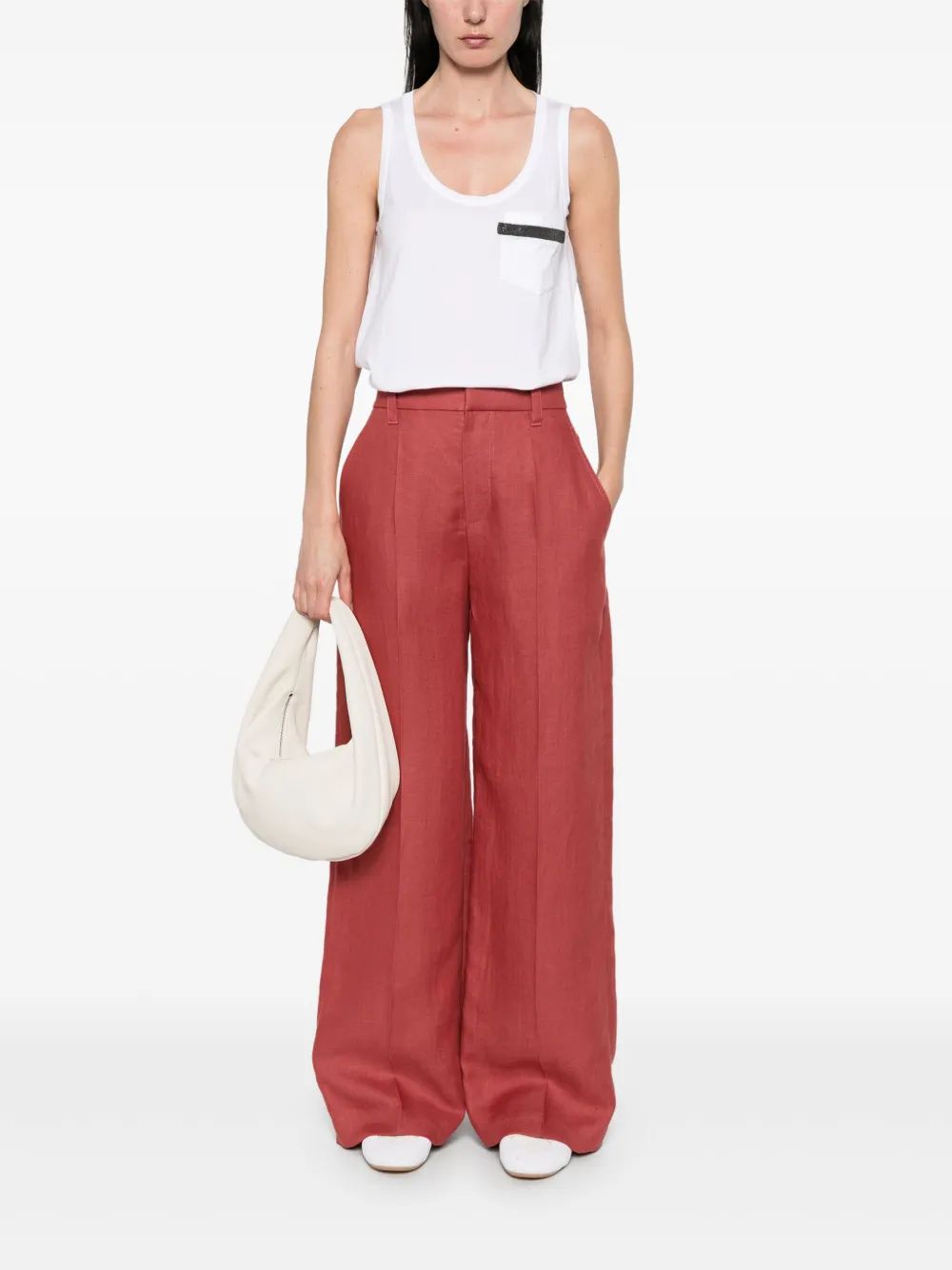 BRUNELLO CUCINELLI Elegant Women's Linen Pants for SS25