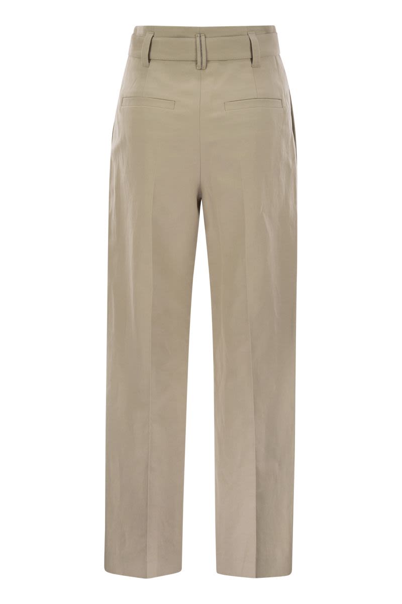 BRUNELLO CUCINELLI Regular Belt Trousers for Women
