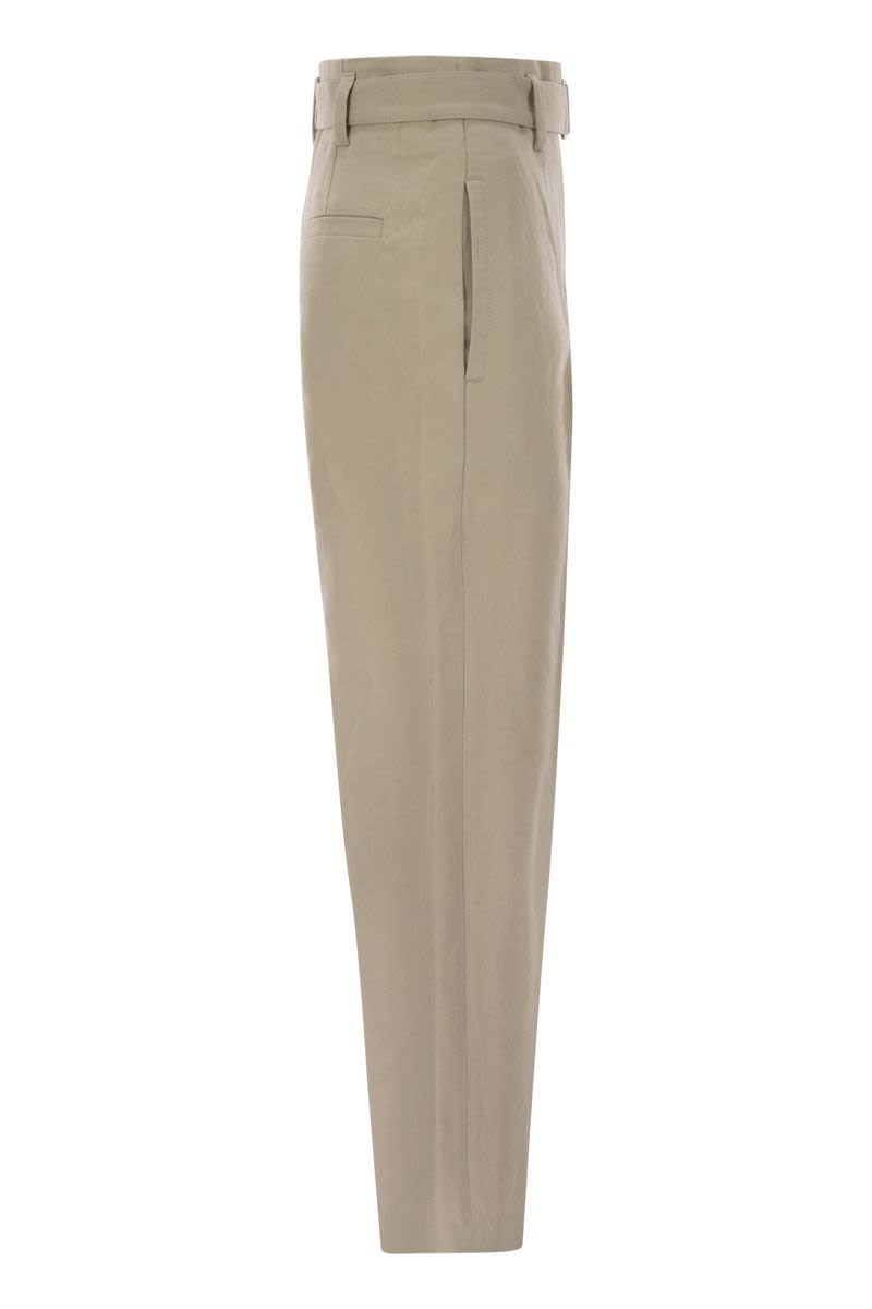 BRUNELLO CUCINELLI Corset Cigarette Trousers with Jewelry