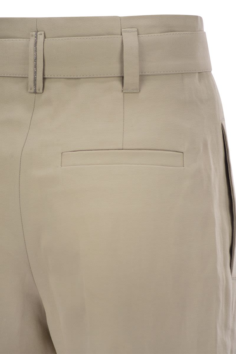 BRUNELLO CUCINELLI Regular Belt Trousers for Women