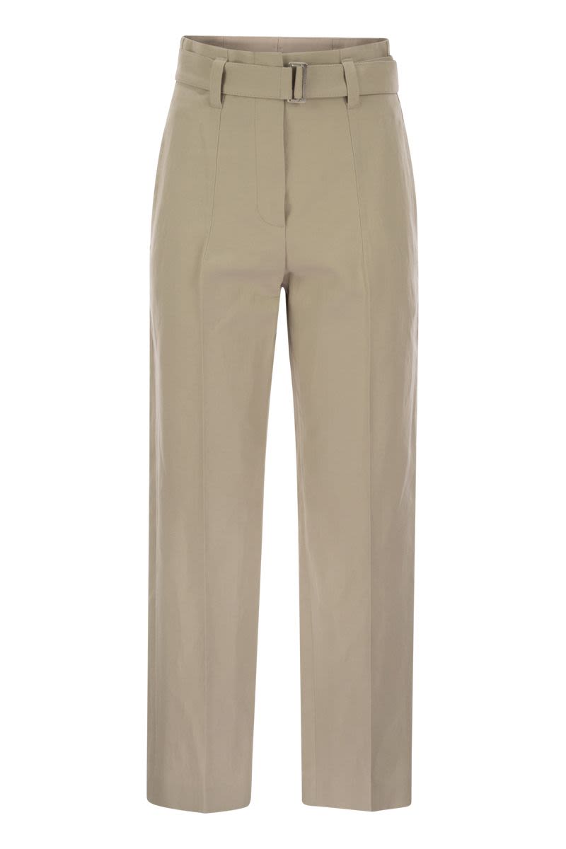BRUNELLO CUCINELLI Regular Belt Trousers for Women