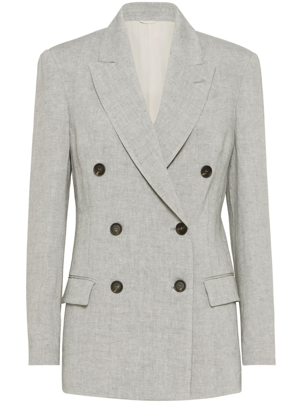 BRUNELLO CUCINELLI Linen Double-Breasted Jacket