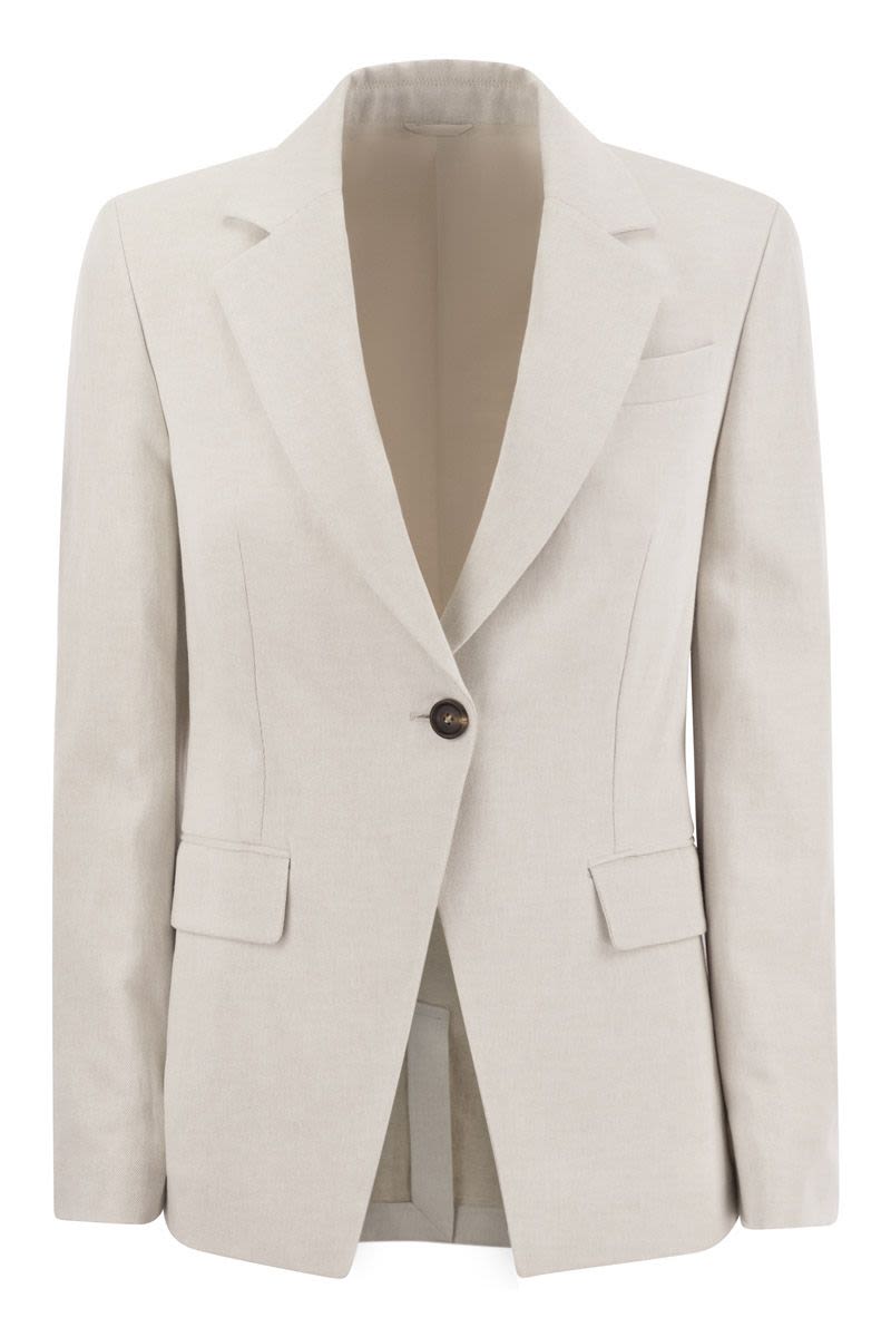 BRUNELLO CUCINELLI Cotton and Linen Jacket