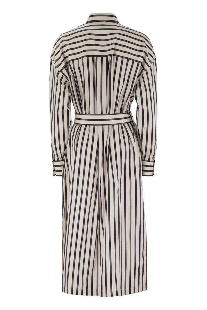 BRUNELLO CUCINELLI Striped Midi Dress for Women