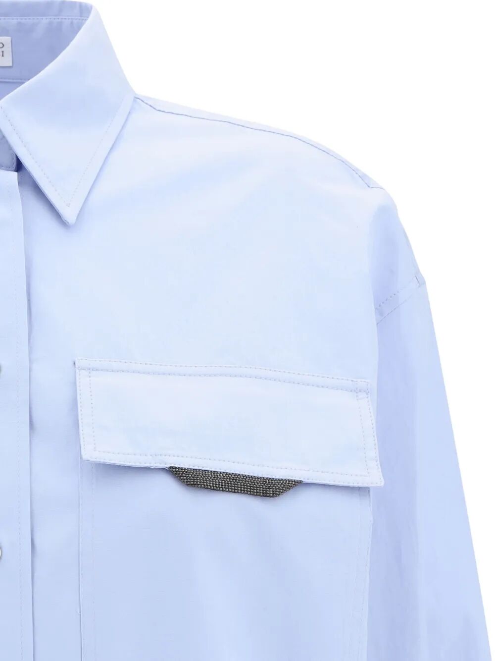 BRUNELLO CUCINELLI Jewel Embellished Pocket Shirt for Women - FW25